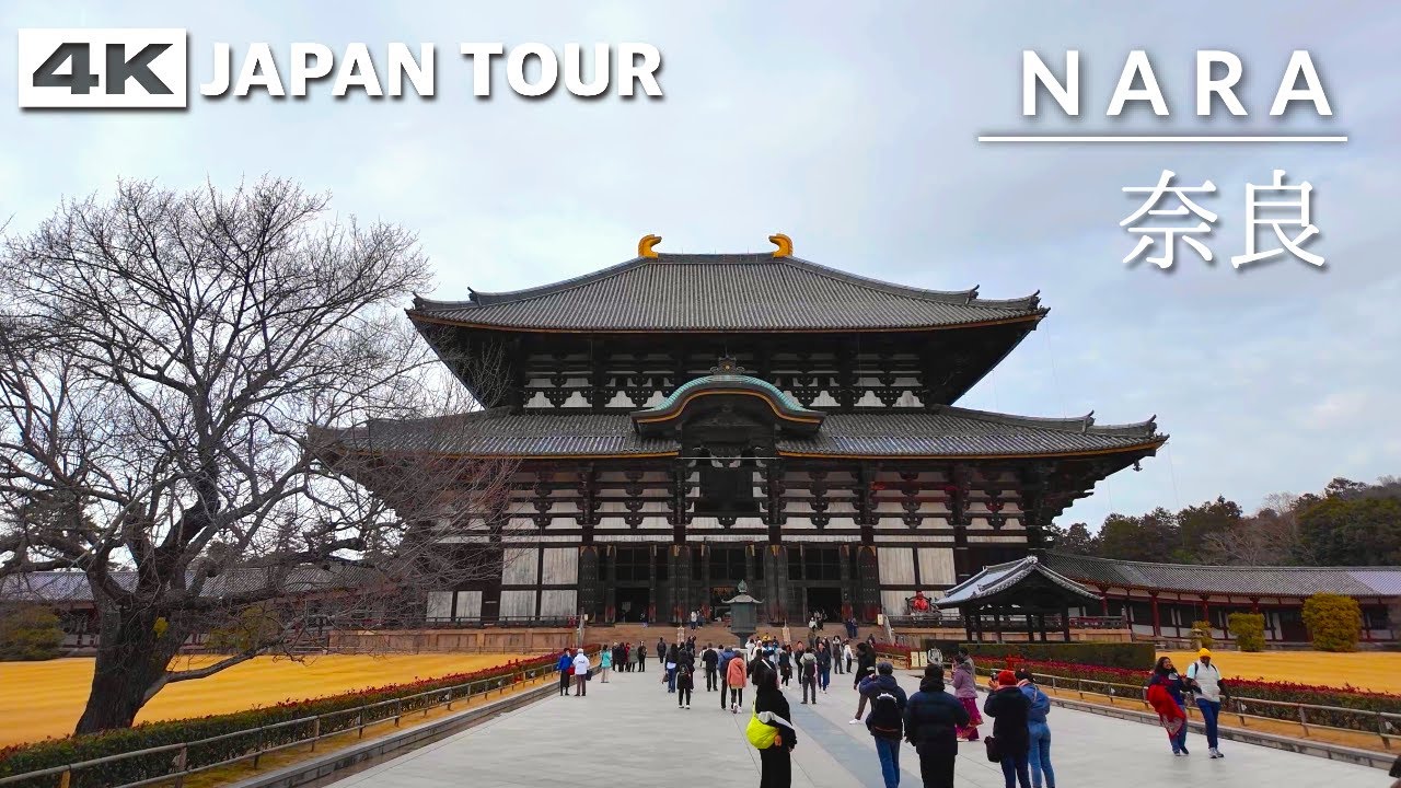 Japan Walk Through | Todaiji Temple in Nara - 4K