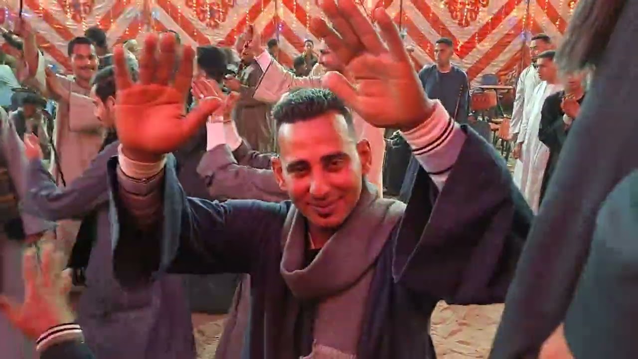 مليونيه نجع عويس الخلافيه مركز جرجا  العريس حسام ابو عبدالصادق مع الريس صدام ابو عيسى
