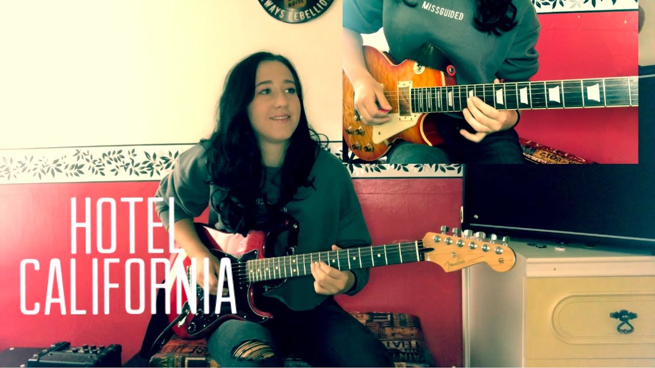 The Eagles- Hotel California Guitar Solo (w/ Harmonies)