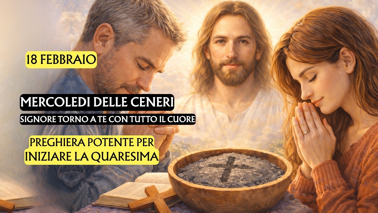 MERCOLEDI DELLE CENERI | Preghiera Potente per iniziare la Quaresima
