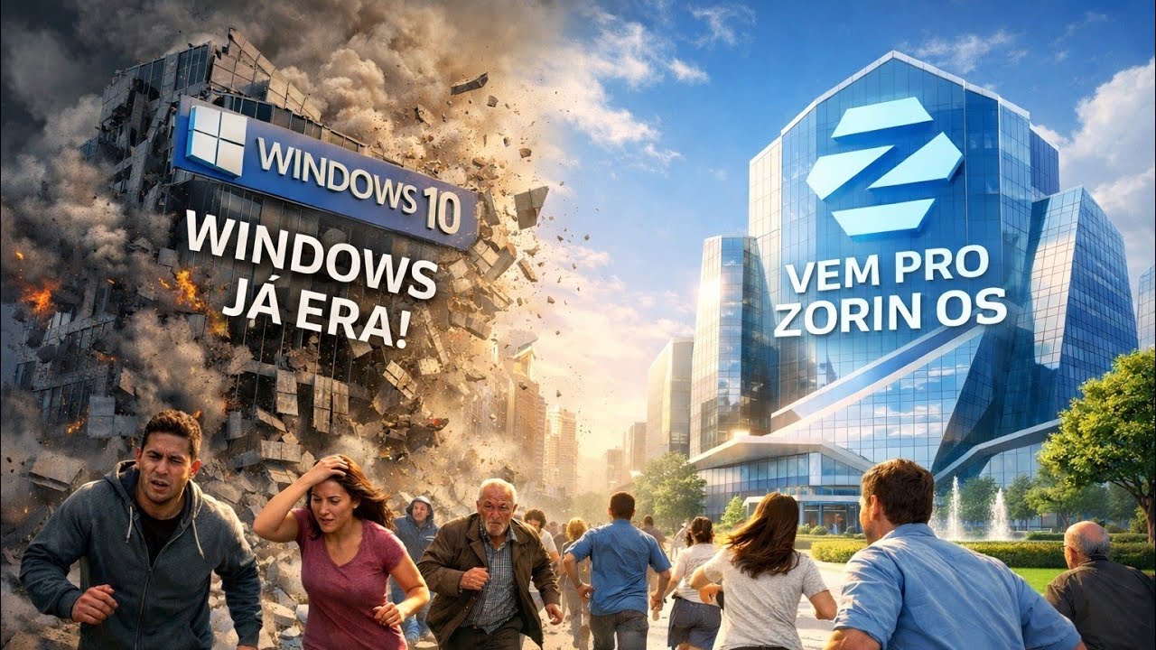 O Windows 10 JÁ ERA! Por que o Zorin OS é a melhor alternativa em 2026?