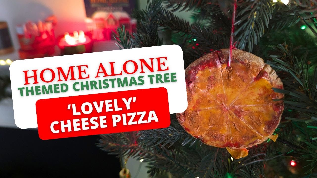 🍕 HOME ALONE🍕 'Lovely' Cheese Pizza Christmas Ornament Tutorial  [Home Alone Themed Christmas Tree]