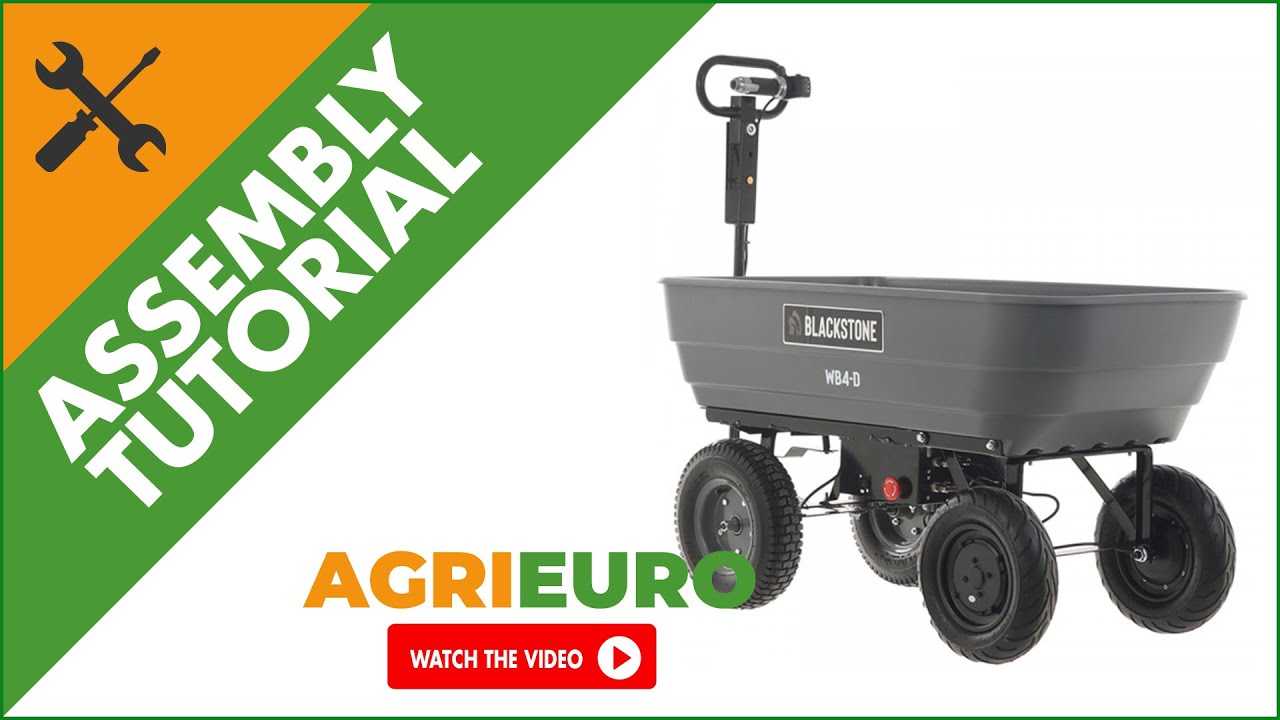 BlackStone WB4-D Electric Wheelbarrow - 24V/12Ah Battery - Assembly tutorial