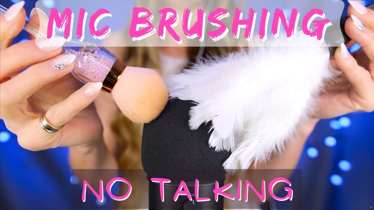 ASMR Mic Brushing, Scratching and Stroking - NO Talking - BINAURAL