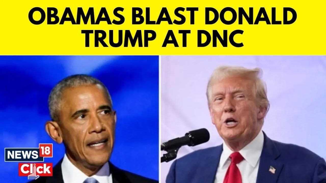 Obama DNC 2024 | Obama Mocks Donald Trump At The DNC 2024 | Obama DNC Speech | N18G | News18
