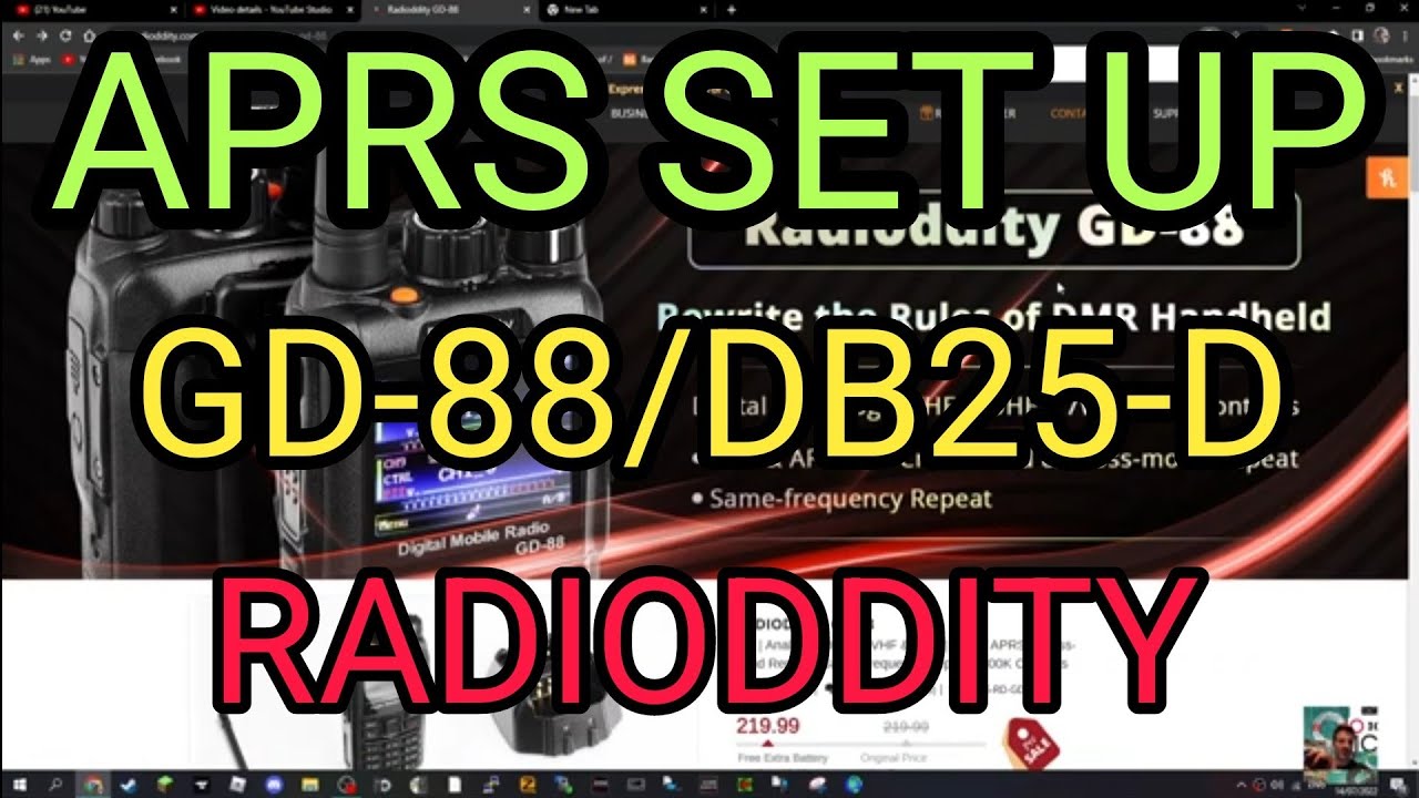 APRS SETTINGS -RADIODDITY GD-88/DB25 DMR V/UHF gps