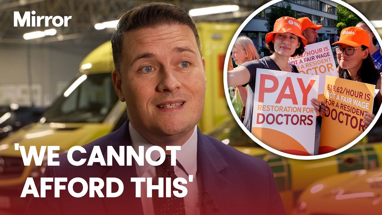 Wes Streeting 'VERY WORRIED' about consequences from resident doctors' strike