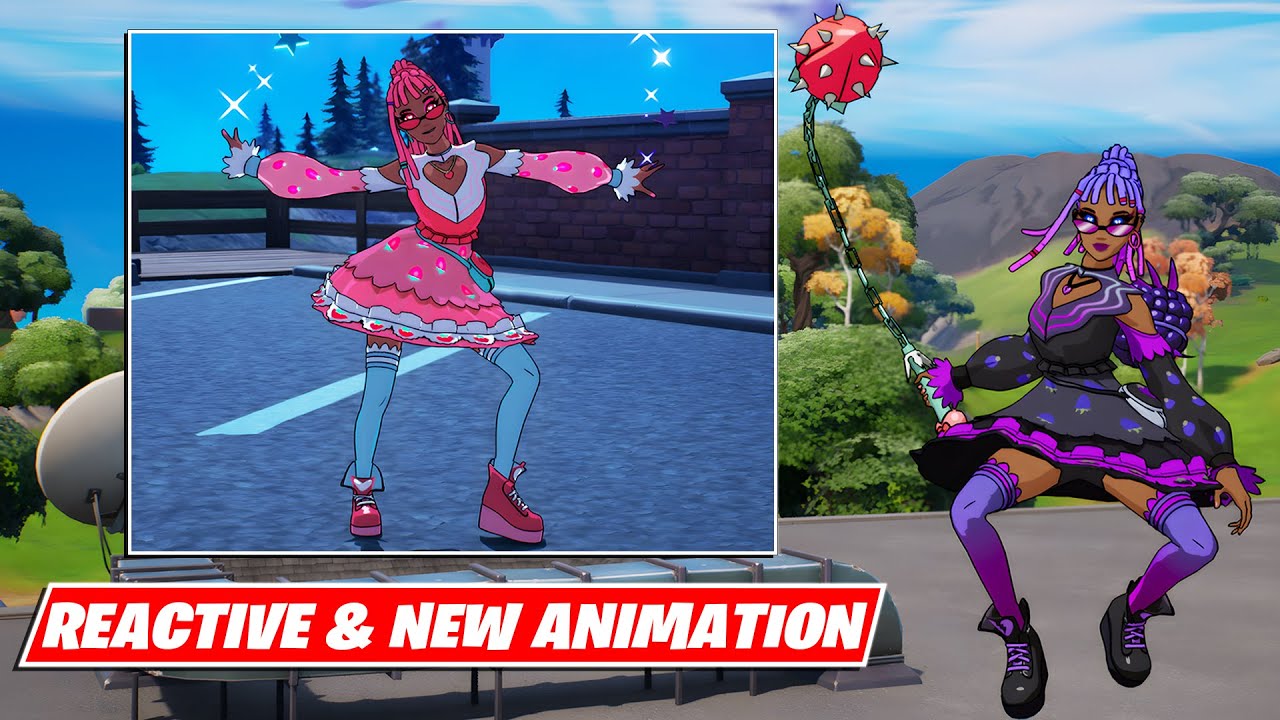 Belle Berry Reactive Skin Gameplay(New Pickaxe Animation) ! Fortnite