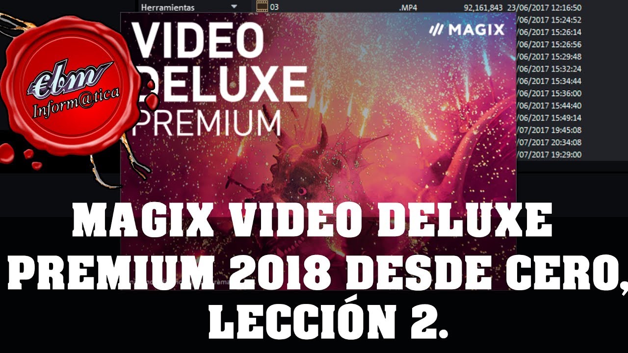 CURSO DE MAGIX VIDEO DELUXE PREMIUM 2018 - 02 ENTORNO DE TRABAJO