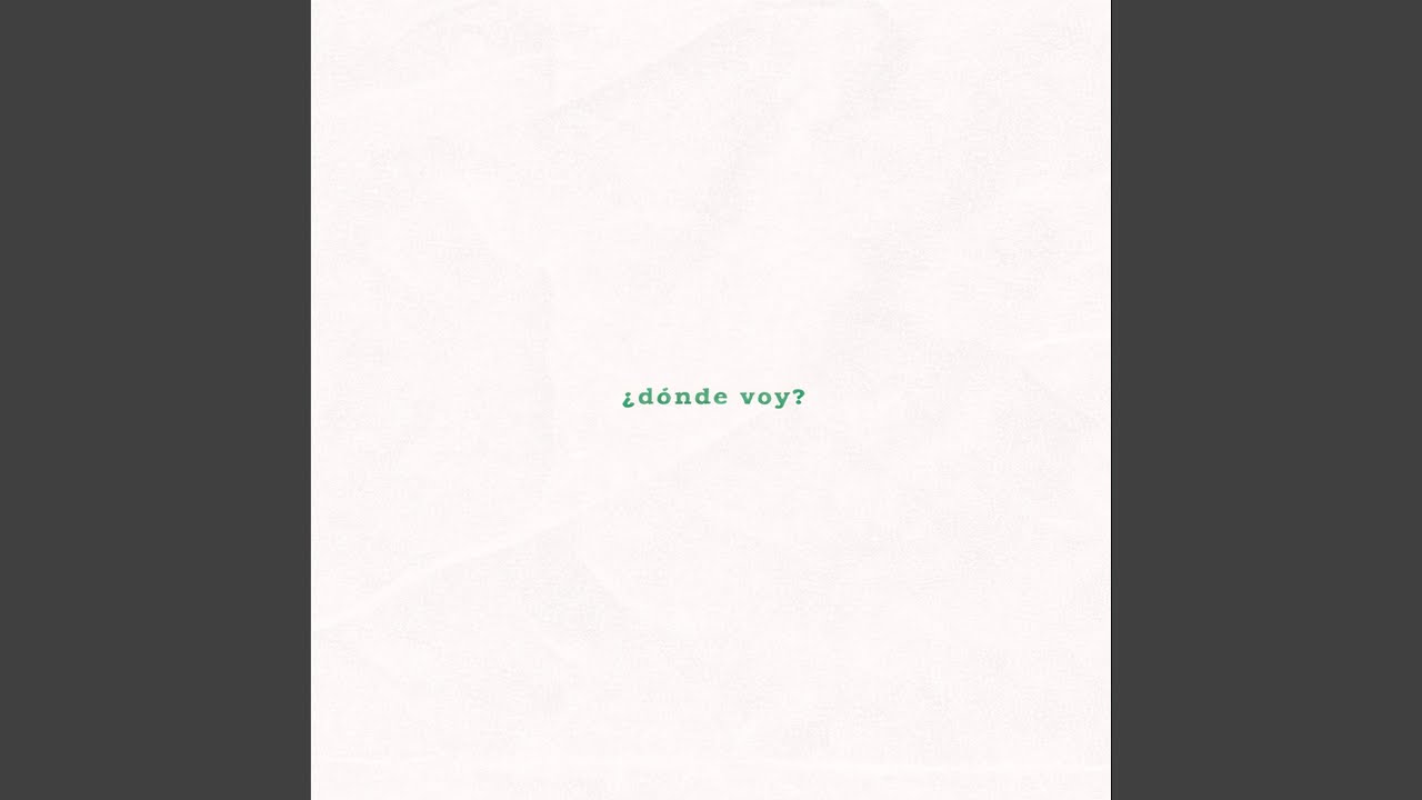 ¿dónde voy? (freestyle)