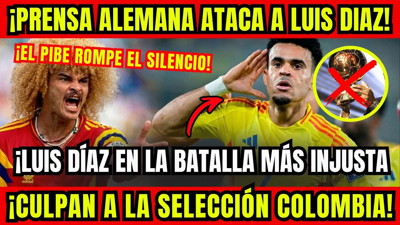 ¡LUIS DÍAZ RECIBE GOLPE DE PRENSA ALEMANA Y EL PIBE SALE EN SU DEFENSA! ¡CULPAN SELECCIÓN COLOMBIA!