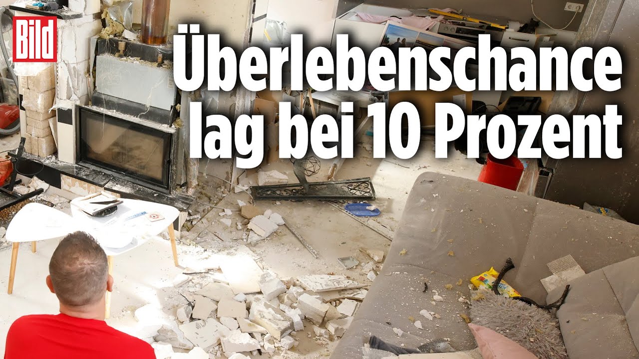 Kamin explodiert direkt nebem ihm – das Haus ist eine Ruine