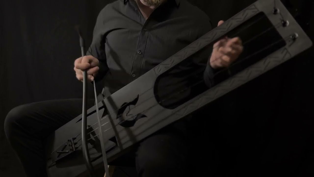 Bass Tagelharpa / Тагельхарпа  / Jouhikko / Bowed Lyre -  Free Improvisation #4