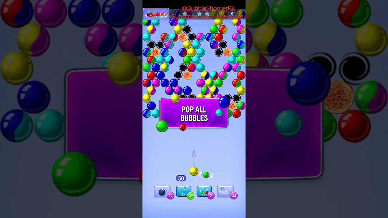 Bubble Shooter Rainbow Level 729 to 730 Shoot & Pop Puzzle @BubbleShooterPK