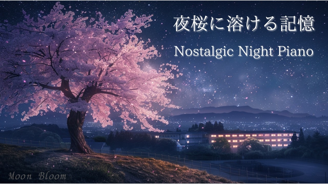 【Piano BGM】夜桜に溶ける記憶　Nostalgic Night Piano