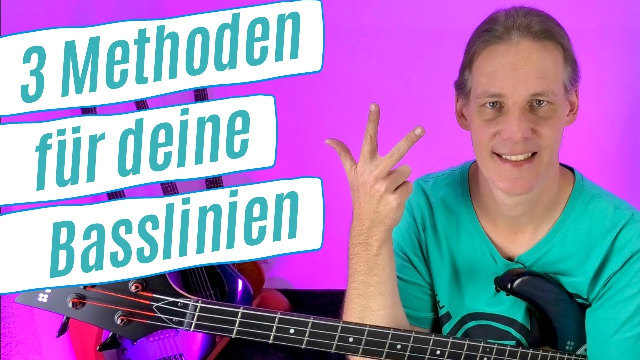 Nutze diese 3 Methoden, um coole Basslines zu schreiben