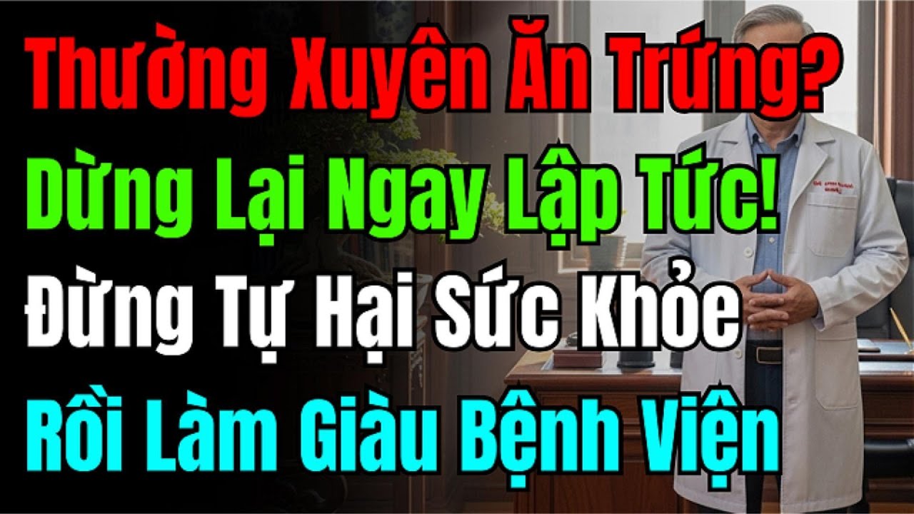 Người Trên 60 Tuổi, Đừng Ăn Trứng Kiểu Này Kẻo Tiền Viện Phí Đội Lên Trăm Triệu Mà Không Hay.