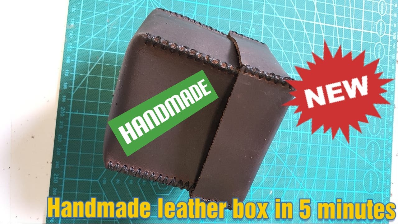 Leather box - handmade leather box DIY IN LESS 5 MINUTES CRAFTS