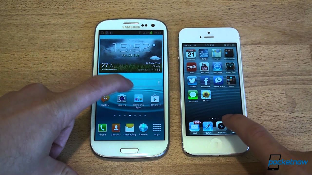 iPhone 5 против Galaxy S III | Pocketnow
