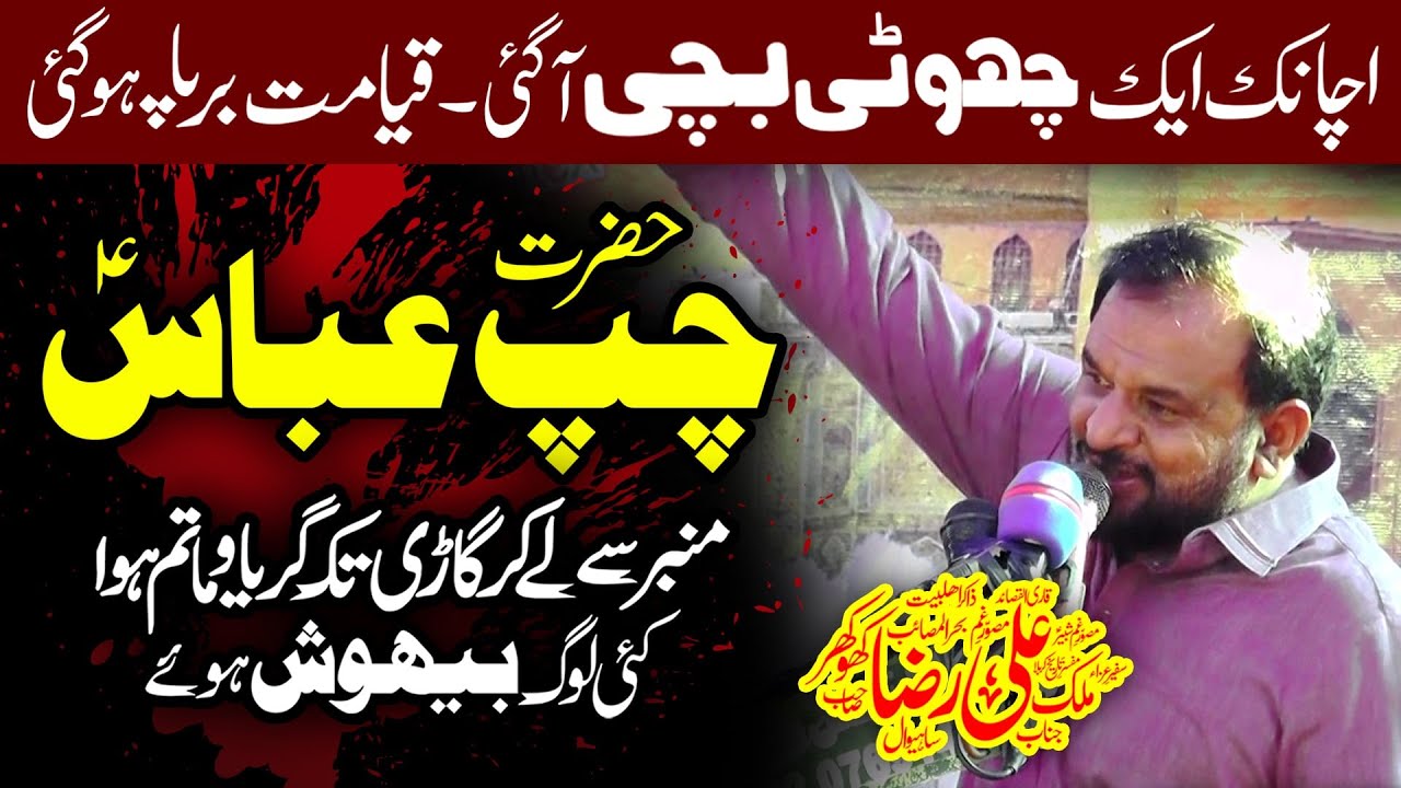 Zakir Ali Raza Khokhar | مصائبِ مولا عباس میں ایک ننھی بچی آگئی | Shahadat Mola Ghazi Abbas (as)