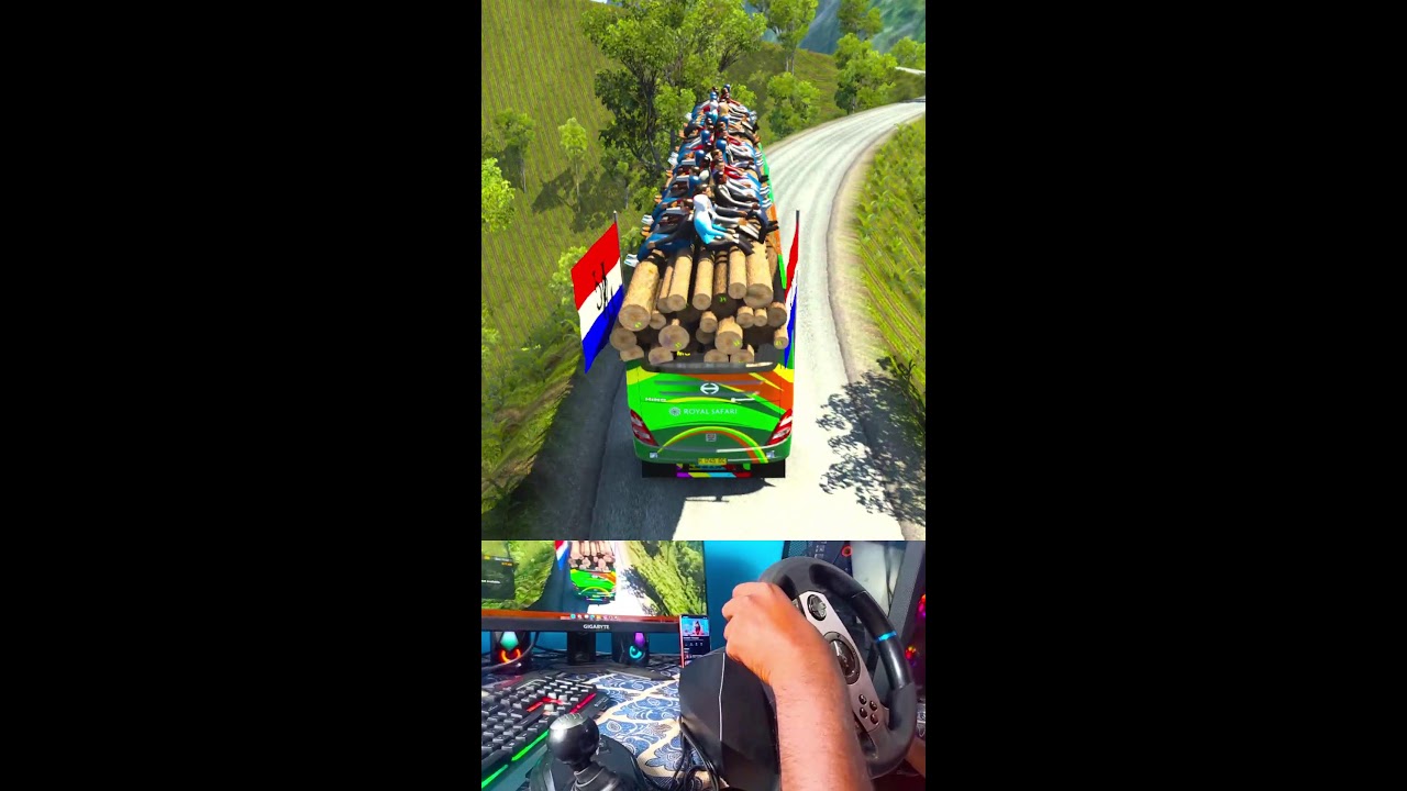 ETS 2 ON PXN V9 dangerous extreme route Part-29#ets2 #live #shortsfeed #shortslive