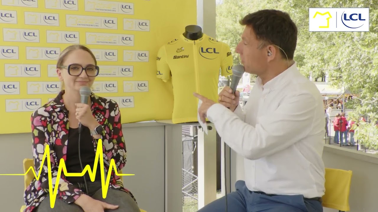 Remise du Maillot Jaune LCL à GERARD PERRIER INDUSTRIE