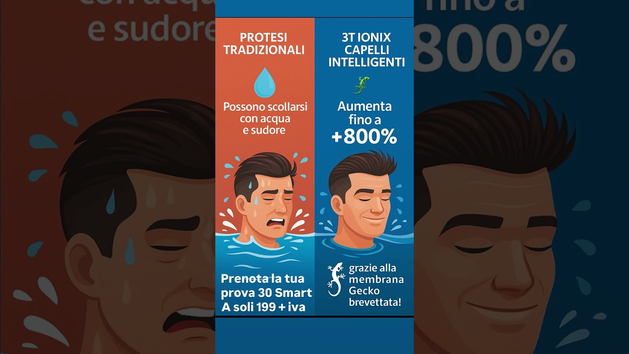 Alopecia: Le protesi tradizionali non reggono il confronto con la Tecnologia del Gecko 3T Ionix