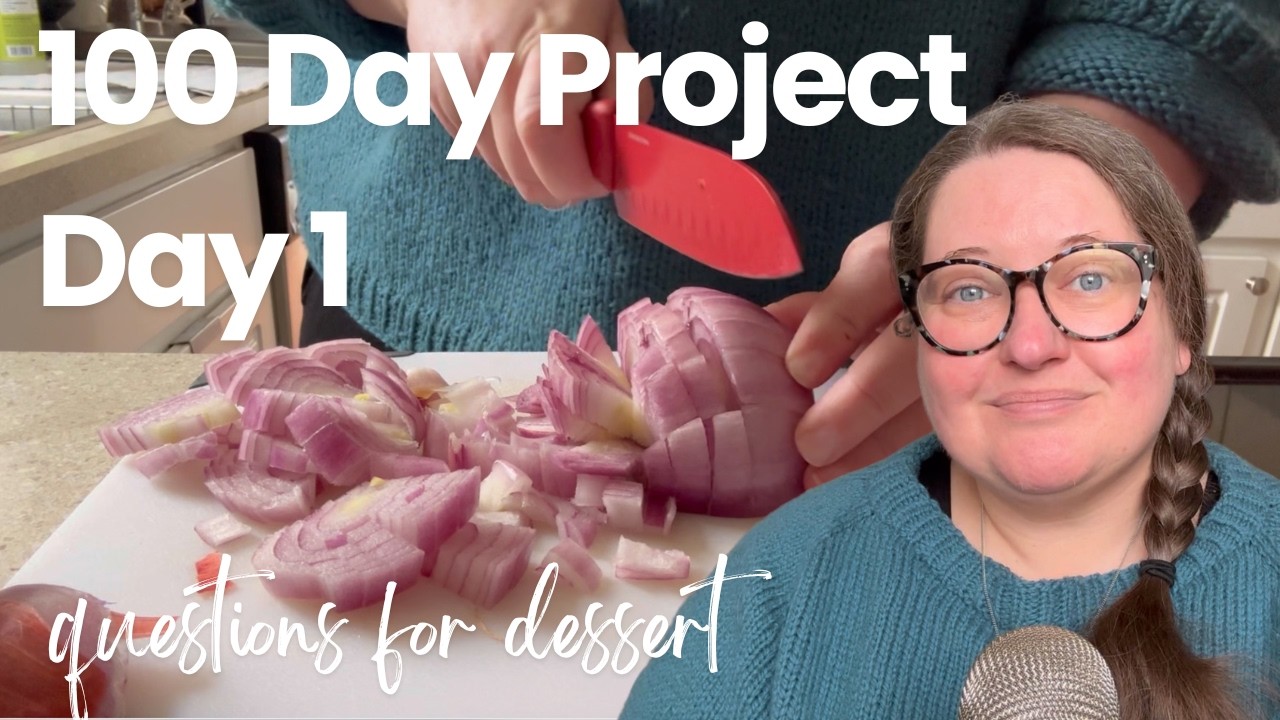 Knitting, Bookstore, and a New Recipe! // 100 Days of Vlogging Day 1