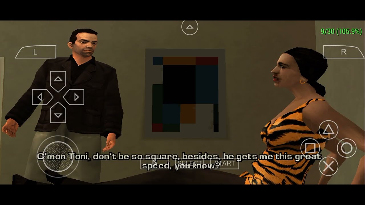 GTA Liberty City Stories PSP Emulator Walkthrough Mission#23 -  Biker Heat!