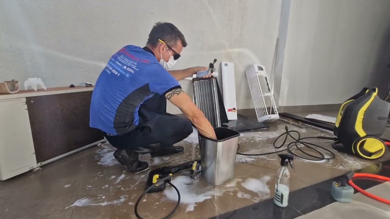 Higienização de ar condicionado split 