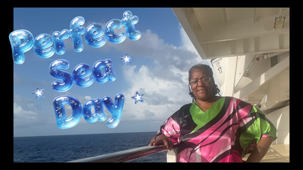 Круиз на Norwegian Gem ~ День в море ~ Мимозы и мимозы, отдых на нижней палубе