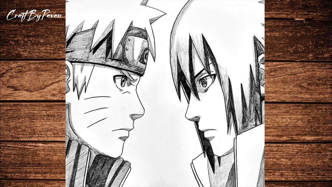 Drawing Naruto & Sasuke || Anime LIVE!!! Drawing ✍️