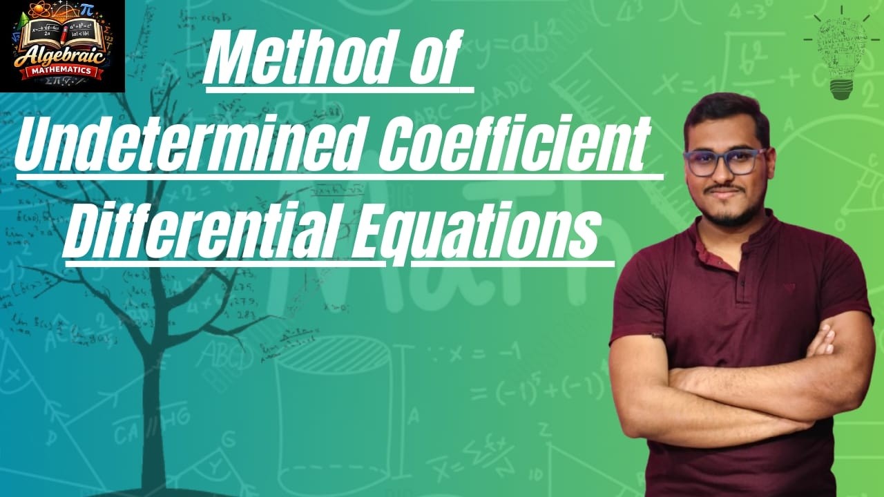 Method of undetermined coefficient BSc & Engineering | Differential equation | @AlgebraicMathematics