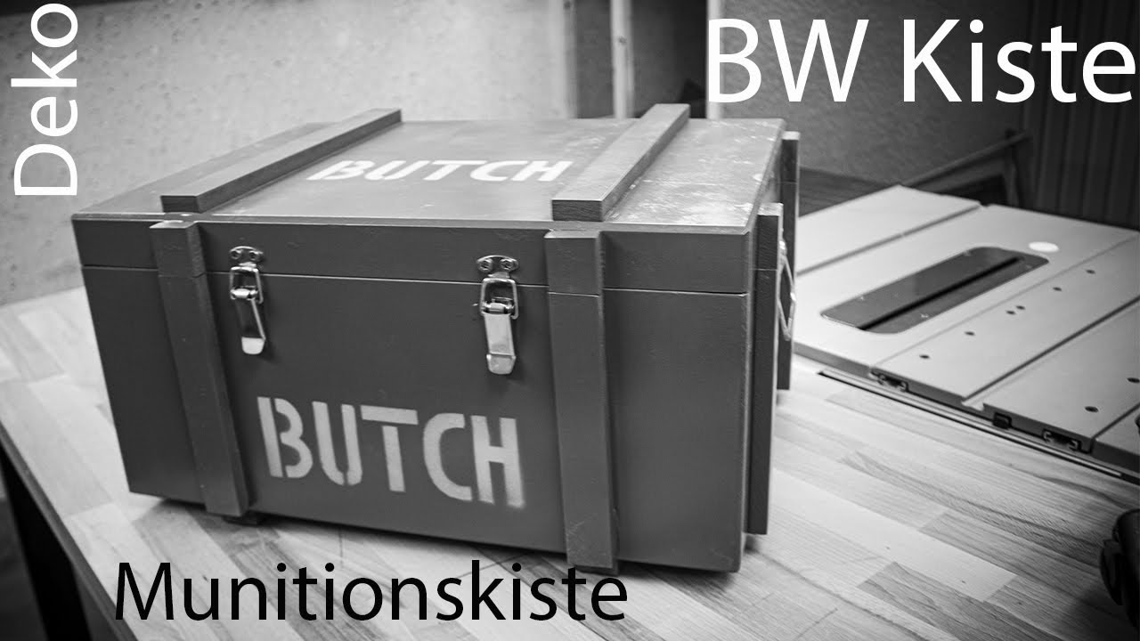 Militärkiste selber bauen | Deko | Bundeswehrkiste | Andenkenbox