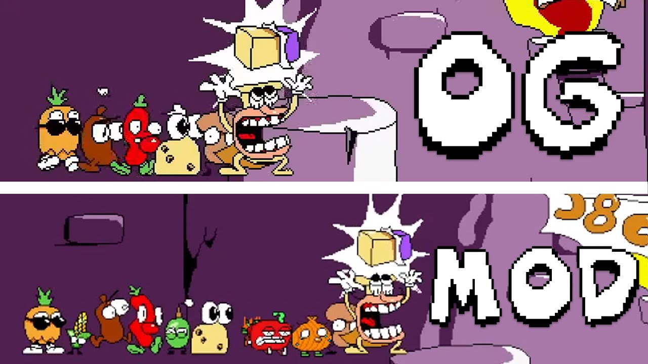 Pizza Tower but with more Toppins - TOPPIN + V1 (The Noise Update Mod)