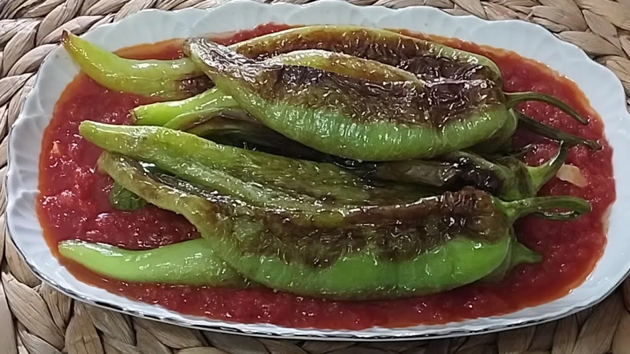 DOMATES SOSLU BİBER KIZARTMASI TARİFİ 👌😋💯