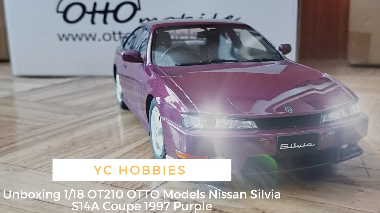 Unboxing 1/18 OT210 OTTO Models Nissan Silvia S14A 1997 Damson Purple