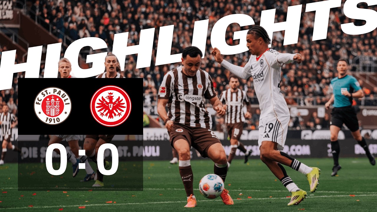 Defensivschlacht und Alu-Glück I Highlights FC St. Pauli - Eintracht Frankfurt