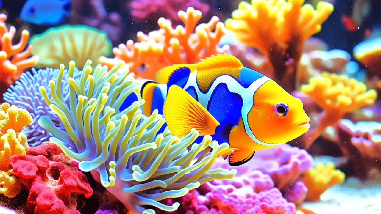 The Best 4K Aquarium - Dive Into The Mesmerizing Underwater Realm, Sea Jellyfish, Coral Reefs . #6