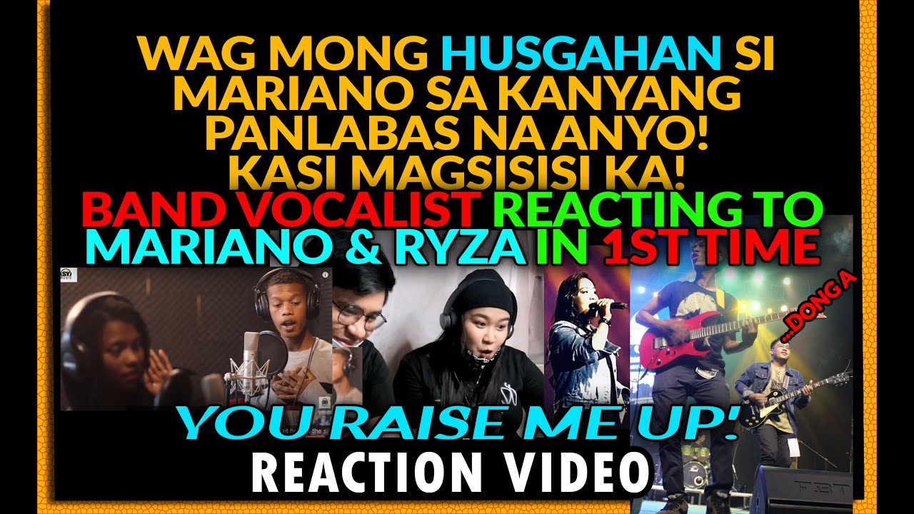 IDOL VOCALIST REACTING TO MARIANO & RYZA (1st TIME) | YOU RAISE ME UP COVER BY MARIANO & RYZA