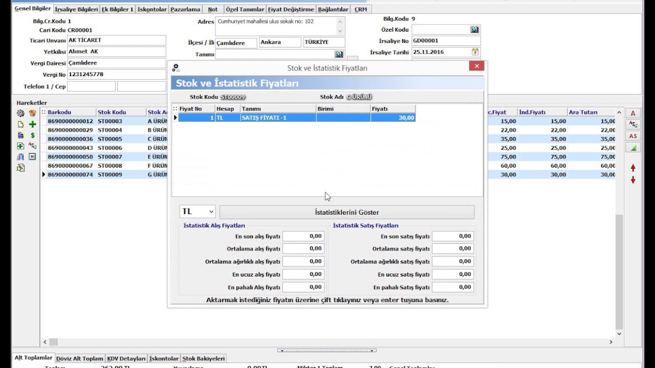 AKINSOFT WOLVOX ERP Satın Alma / Satış Yönetimi - İrsaliye Oluşturma İşlemleri