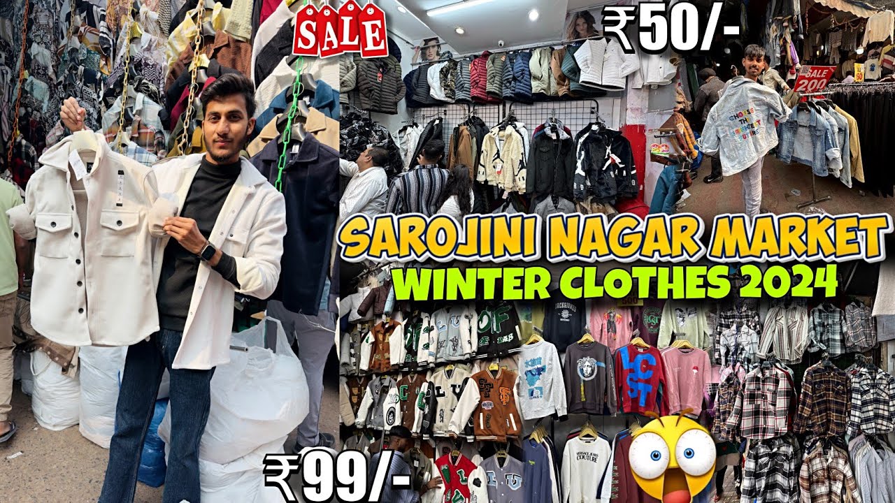 New Collection🤩 SAROJINI NAGAR MARKET | Cheapest Boys Winter Collection 2024 | Sarojini Market Delhi