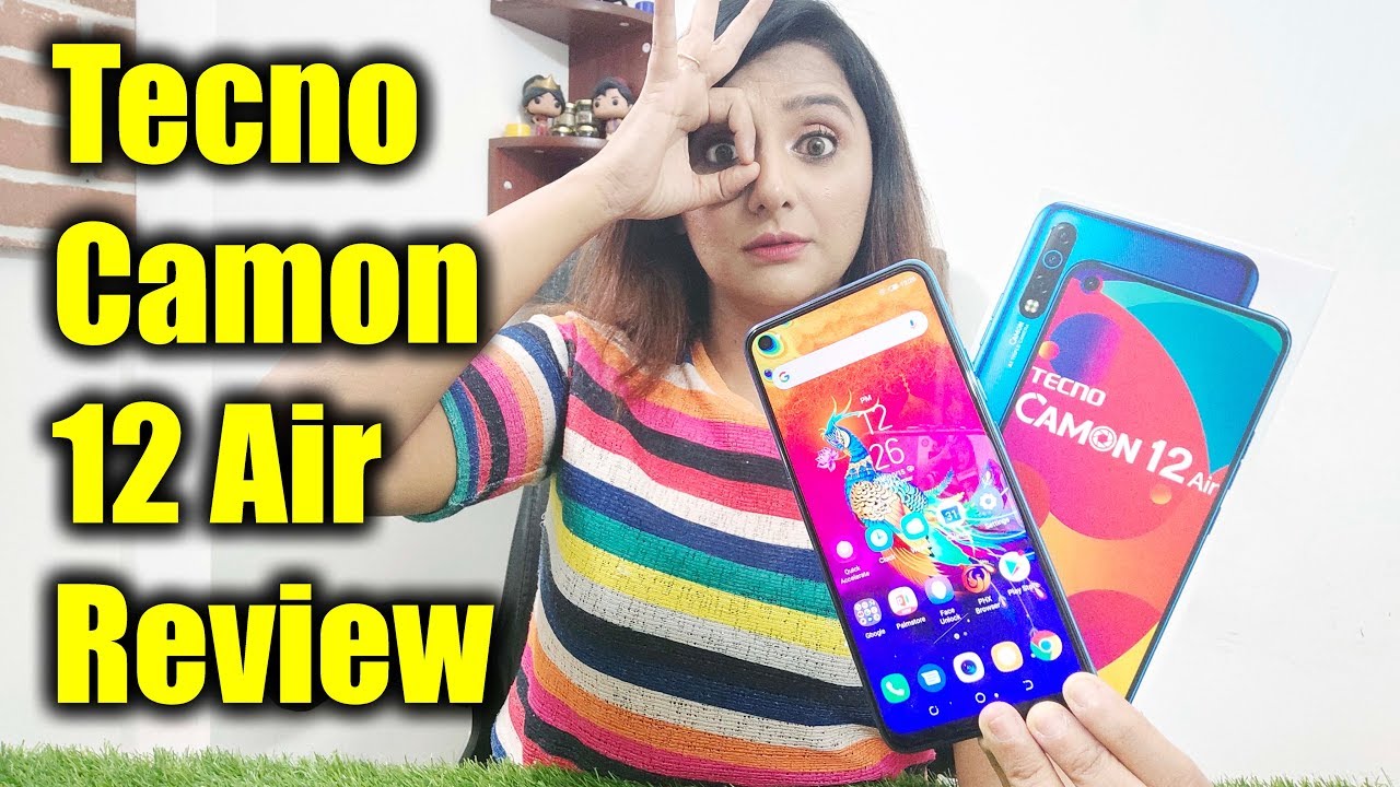 🇮🇳 📱 Tecno Camon 12 Air Unboxing & Hands on review of features, camera test, price in India