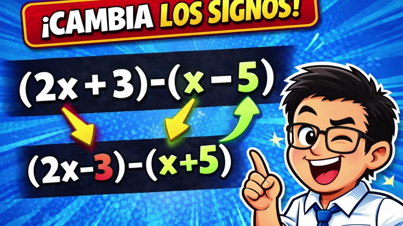 Por qué la resta de polinomios confunde tanto? (solución fácil)