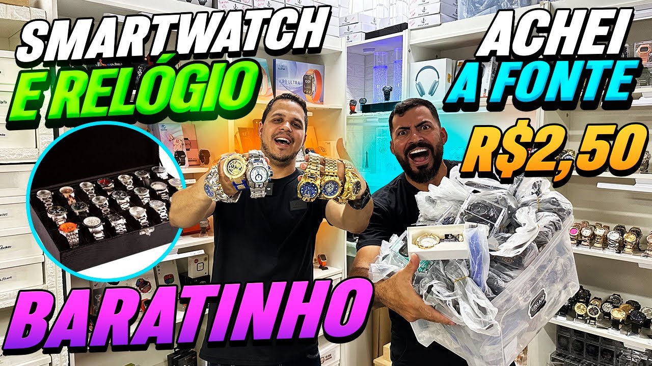 ACHEI NA 25 DE MARÇO O MAIOR FORNECEDOR DE RELOGIO E SMARTWATCH BARATINHO NO ATACADO E DROPSHIPPING!