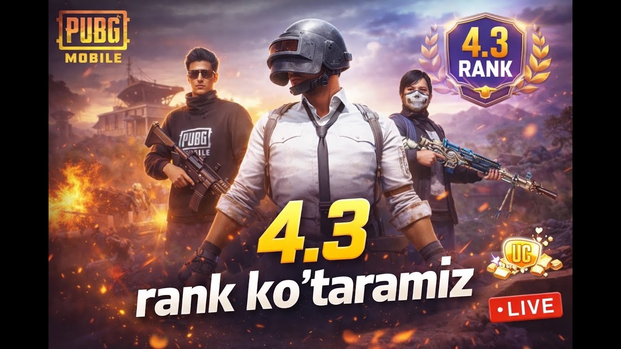 4.3 rank ko’taramiz🔫
