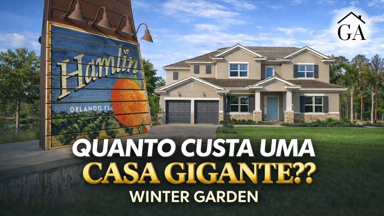 VOCÊ NÃO VAI ACREDITAR NO PREÇO DESSA CASA GIGANTE EM WINTER GARDEN! CONDOMÍNIO NOVO #orlando