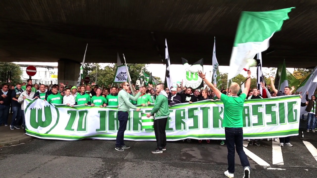 20 Jahre erstklassig - Fanmarsch & Choreo der Fanszene des VfL Wolfsburg