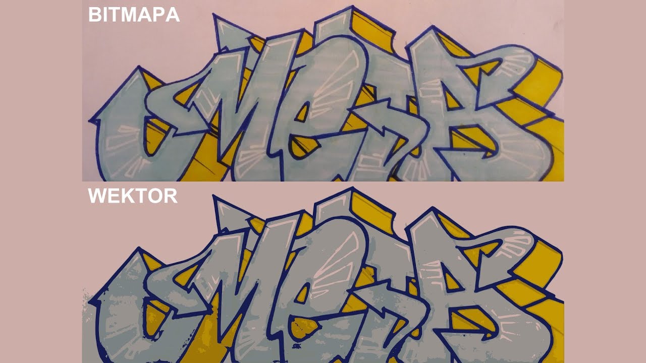 Zamiana projektu graffiti zdjęcia na grafikę wektorową w Inkscape