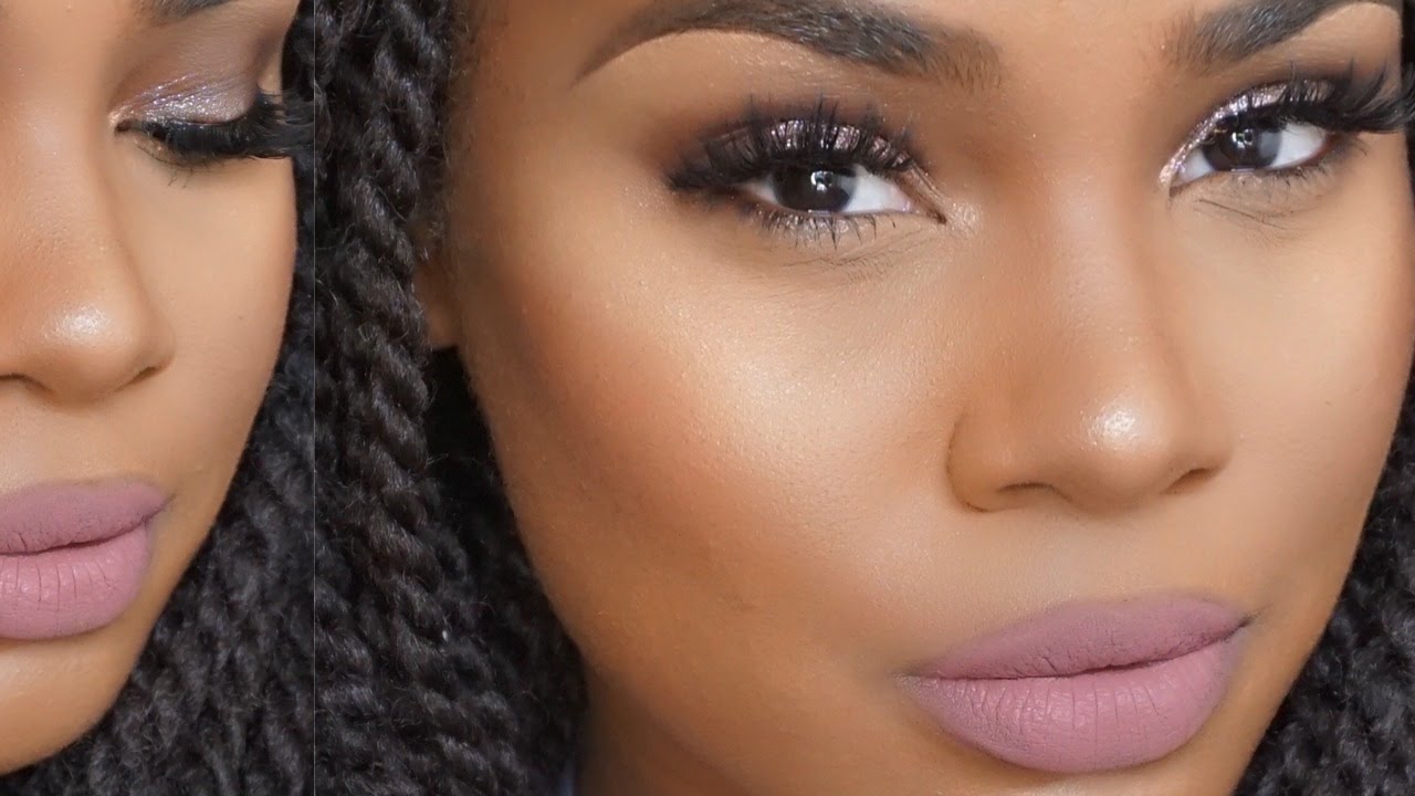 Sparkly Lid and Nude Lips- Jo Michelle Pro Makeup